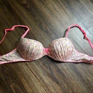 Floral Victoria Secret Push-up Bra